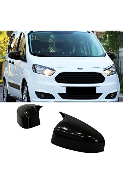 AkmTuning Ford Courier Batman Yarasa Ayna Kapağı Parlak Siyah ABS 2018 2019 2...
