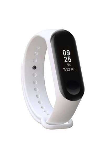 digital-play Silicone Strap Compatible with Xiaomi Mi Band 3 / Mi Band 4, White