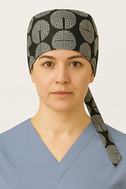 mirach Labyrinth Pattern Cap Unisex Doctor Nurse Physiotherapist Medical Chef Veterinarian Cap