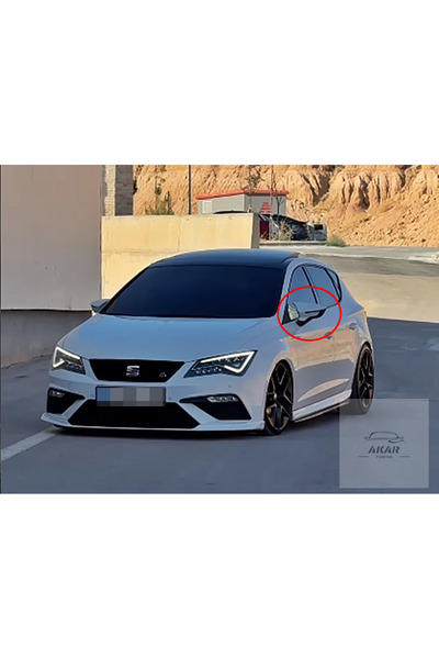 Akar SEAT leon mk3 yarasa ayna kapağı parlak siyah (2012-2020) arası