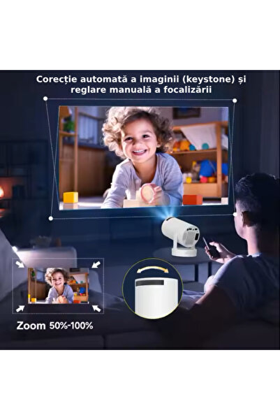Nord-X Smart Nord-X® HY300PRO HIFI Video Projector, Wi-Fi 6, Extra 5W Speaker, 280 ANSI, up to 130”