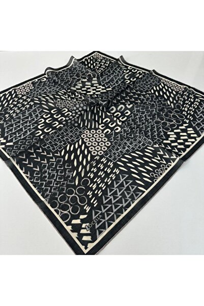 locella Soft Cotton Black and White Scarf Ldfc4205