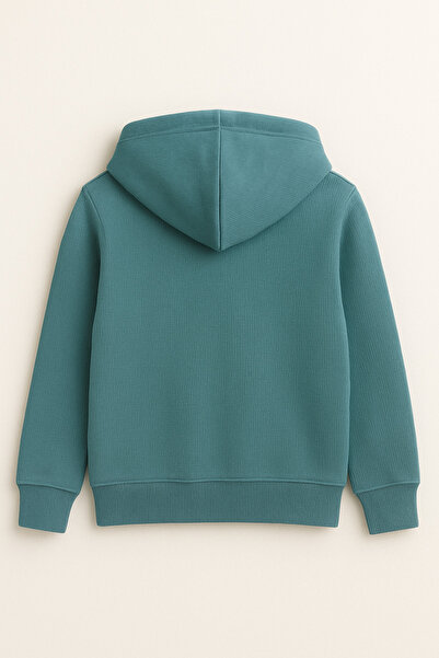 Yalçınoğlu Kids Girl's Hooded Zippered Sweatshirt I Soft Fabric with Bow Detail I School, Nursery I