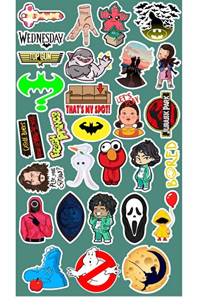 Hediyeni Al مجموعة ملصقات فيلم الرسوم المتحركة السلسلة 3 |   ملصق لابتوب، دفتر ملاحظات، تابلت، هاتف، دفتر، بوليت