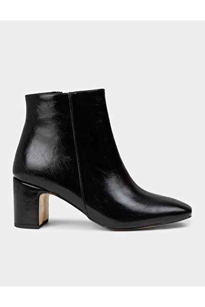 Deery Γυναικείες μαύρες μπότες casual με φερμουάρ