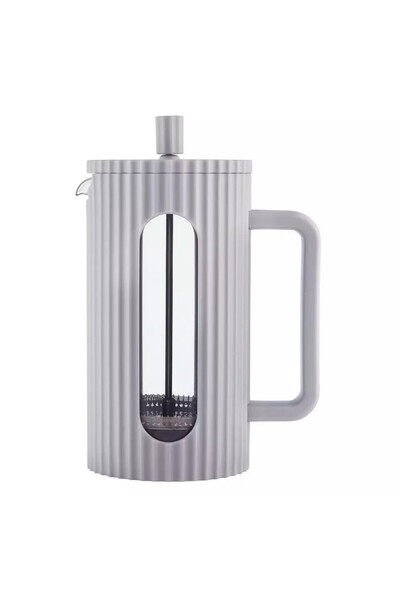 Klausberg Presă franceză KB 7752 pentru cafea/ceai, 1 l, corp neîncălzitor, sticlă, gri