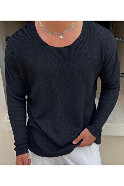 Zen And Men سترة تريكو رفيعة ذات ياقة مفتوحة