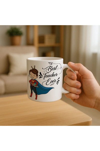 Borambalaj Superhero Patterned Teacher's Day Gift Mug