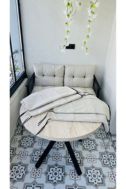 Modern Style Home Bahçe Balkon Takımı Minder Kılıf Takımı 4 Adet