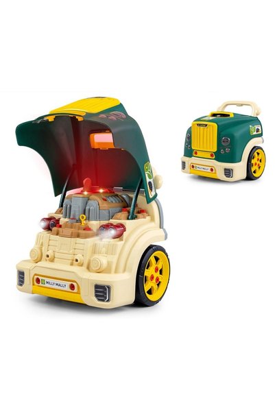 Milly Mally N-GINE – detachable car engine, STEM educational toy (3+), Milly Mally, Green