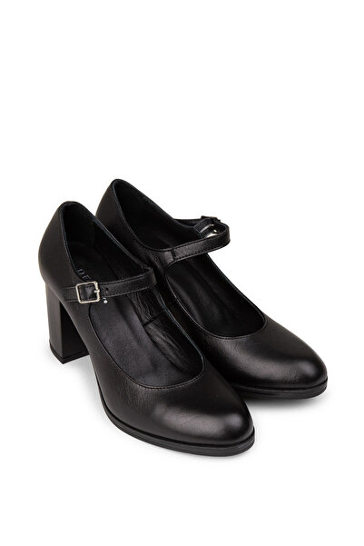 Deery Women's Genuine Leather Black Mary Jane Casual Shoes