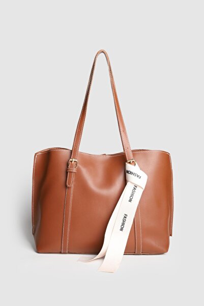 La La'Graccio Paris Lagraccio Paris Women's Fashion Rivina Multi-Compartment Large Shoulder Bag Brown