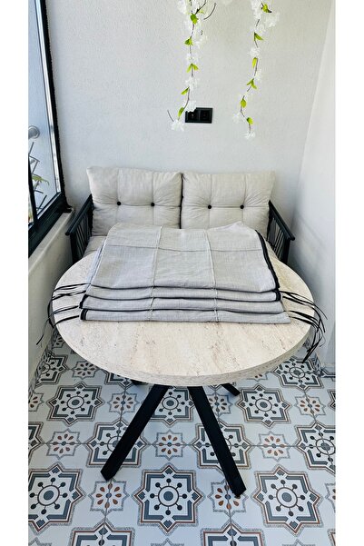 Modern Style Home Bahçe Balkon Takımı Minder Kılıf Takımı 4 Adet