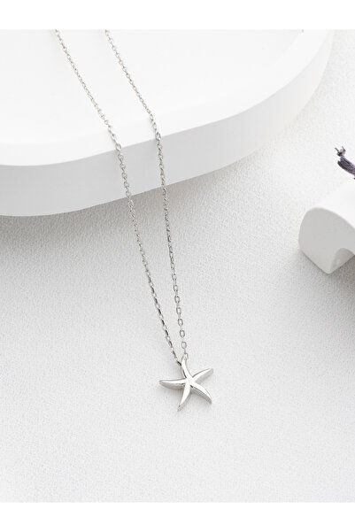 Two Arts Jewelry Kadın 925 Ayar Gümüş Deniz Yıldızı Kolyesi | Hediye Kutusunda
