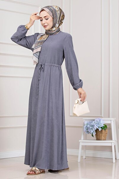 Sevitli Φόρεμα με τούνελ στη μέση-Γκρι