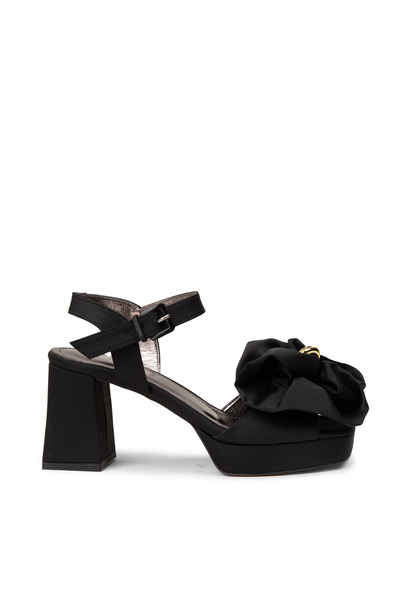 Deery Women's Black Bow Detailed Evening Dress Shoes