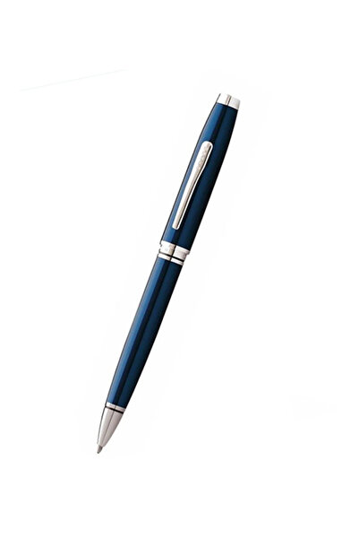 Cross Coventry Blue Lacquer with Polished Chrome Appointments Ballpoint Pen