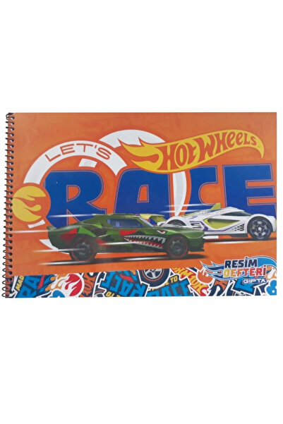 Gıpta Hotwheels Concept Spiral Bound Unlined Luxury Drawing Notebook 15 Sheets 17X25 - 1 Piece