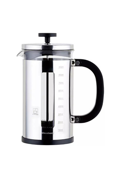 Klausberg Presă de cafea franceză KB 7703, 1 l, sticlă, scală de măsurare, oț...