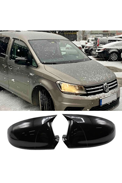 Genel Markalar Vw Caddy Mk3 Batman Yarasa Ayna Kapağı Piona Black ABS 2015 20...
