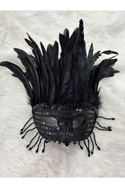 PARTİPORT Tüylü Lüks Maske