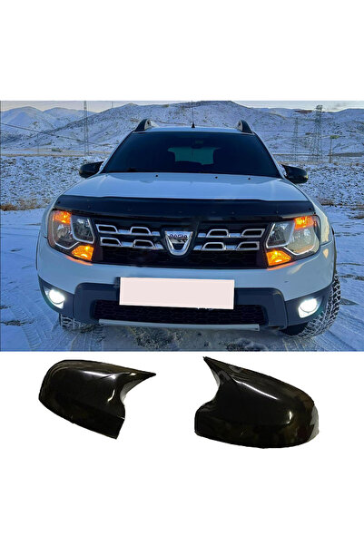 AkmTuning Dacia Duster 1 Batman Yarasa Ayna Kapağı Parlak Siyah ABS 2010 2011...