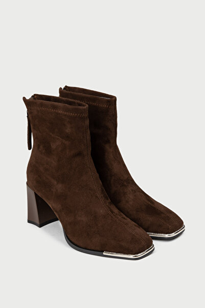 Deery Kadın Kahverengi Fermuarlı Bot