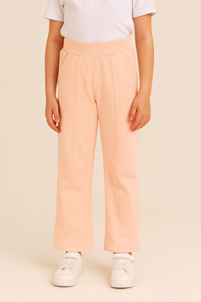 kinderos Girl's Elastic Waist Ribbed Sweatpants - 46463-53