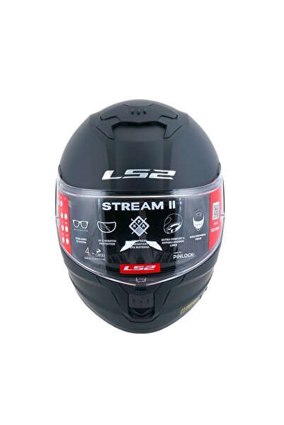 LS2 STREAM II KASK FF808-MATT-BLACK