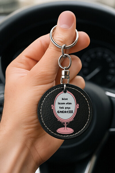 Cekuonline سلسلة مفاتيح سوداء مصنوعة يدويًا من الجلد المزخرف للسيارة/المركبة/...