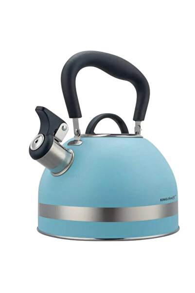Kinghoff Fierbător cu fluierat KH 1857, 1,8 l, Inducție, Mâner termoizolant, Albastru