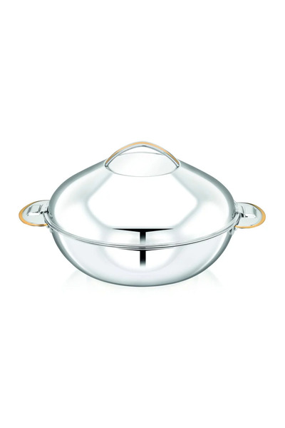 Bohara Reem Indian Silver Stainless Steel Food Container 3000ml