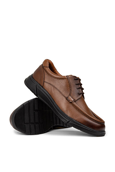 Deery Ανδρικά παπούτσια casual από γνήσιο δέρμα σε μαύρισμα χρώμα