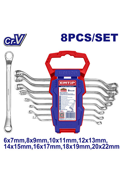 EMTOP Set de 8 chei combinate 6-22mm - EFRS10801,