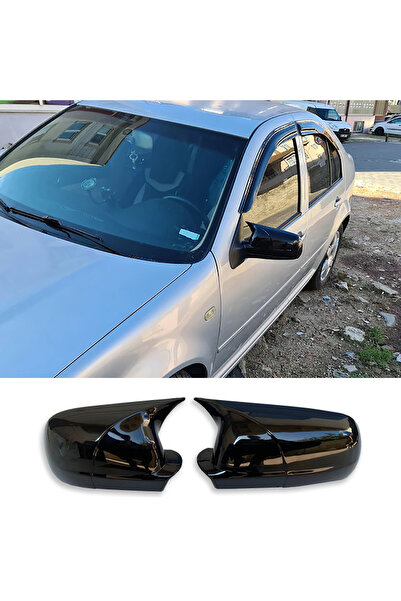 AkmTuning Vw Bora Batman Yarasa Ayna Kapağı Piona Black ABS 1998 1999 2000 20...