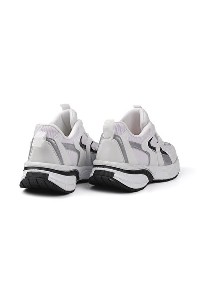 KAJILA Women's White Black Sneaker Casual Orthopedic Sports Shoes