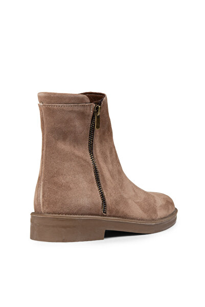 Deery Kadın Hakiki Süet Vizon Rengi Günlük Bot