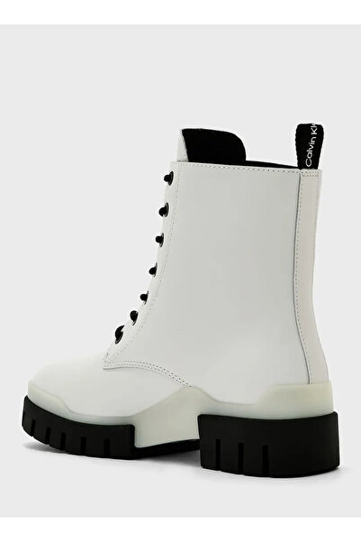 Calvin Klein COMBAT MID LACEUP TR Kadın Beyaz Bot