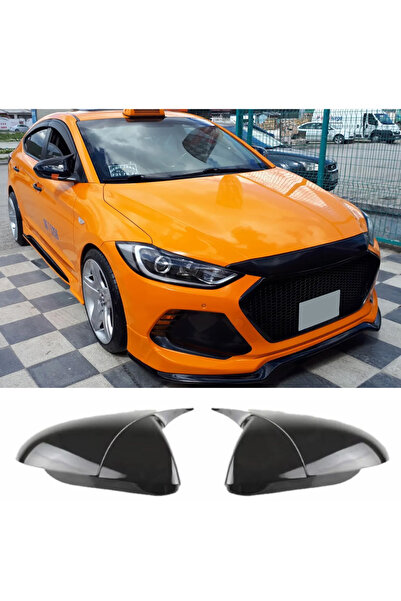 AkmTuning Hyundai Elantra Sinyalsiz Batman Yarasa Ayna Kapağı Parlak Siyah AB...