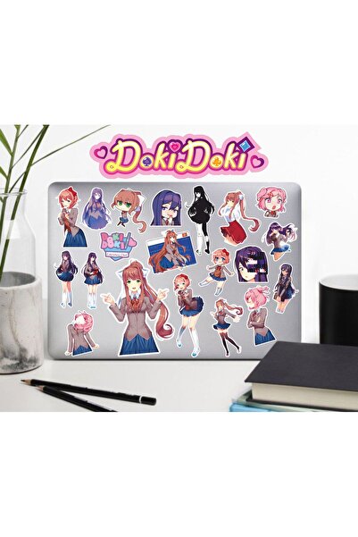 Hediyeni Al Doki Doki set nalepnica | Laptop Agenda Notebook Tablet Telefon N...