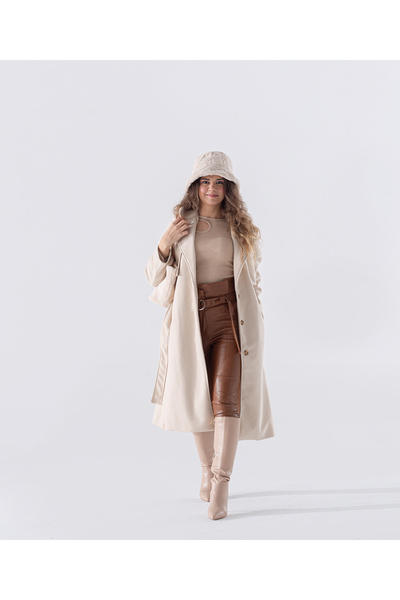 MODA Kaşe Kumaş Allerli Kaban