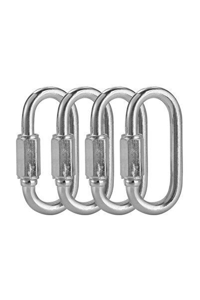 Lawazim Carabiner Hook 4 Piece - Anti-Corrosion Screw Lock Quick Link Connector for Outdoor Use