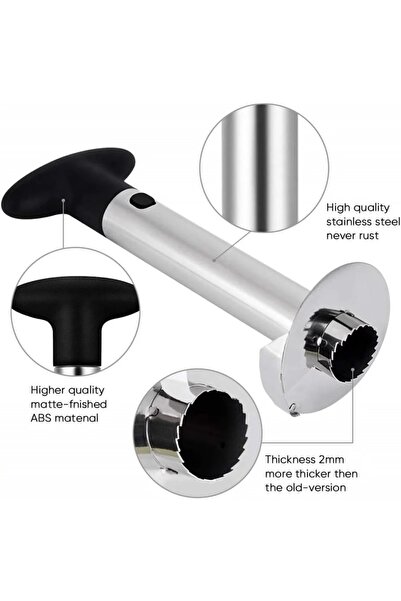 ORIAN Rissa Pineapple Slicer, Steel, Silver