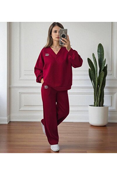 GLAMSI Compleuri elegante din vâscoză cu accesoriu cu strasuri și decolteu anchior