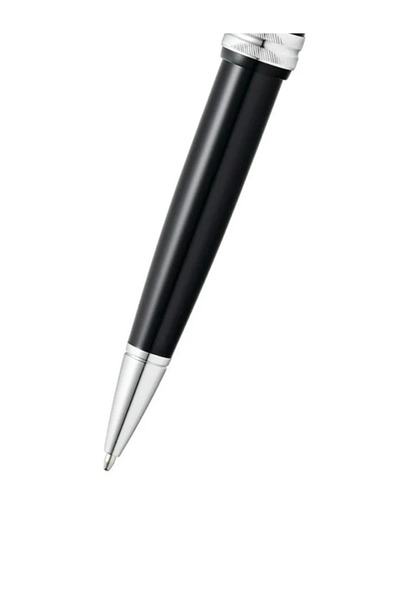 Cross Bailey Light™ Polished Black Resin with Polished Chrome Appointments Ballpoint Pen (Blue Ink)