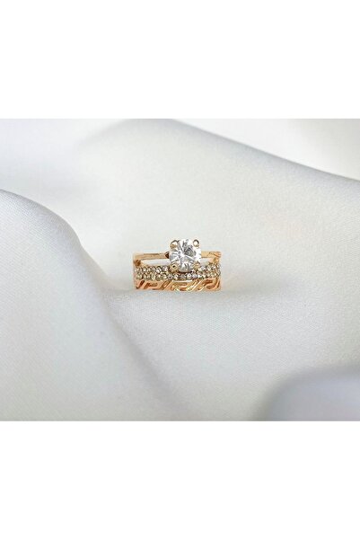 Shiklik خاتم بيجوريتي أنيق من حجر الزركون