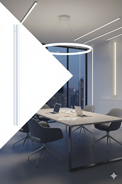 K2 KFL139 T5 Yuvarlak LED Armatür 90cm Günışığı (Modern Dekoratif Aydınlatma)