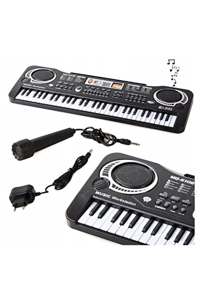 dalimag Electronic Keyboard Set with Microphone and Power Supply, 61 Keys, 6 Songs, 16 Tones, 10 Rhythms, 54