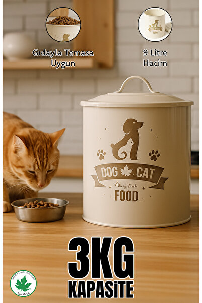 Genel Markalar 9000ML Kedi Maması Saklama Kabı Köpek Maması Saklama Kabı 3KG ...
