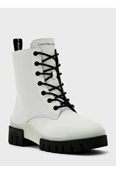 Calvin Klein COMBAT MID LACEUP TR Kadın Beyaz Bot